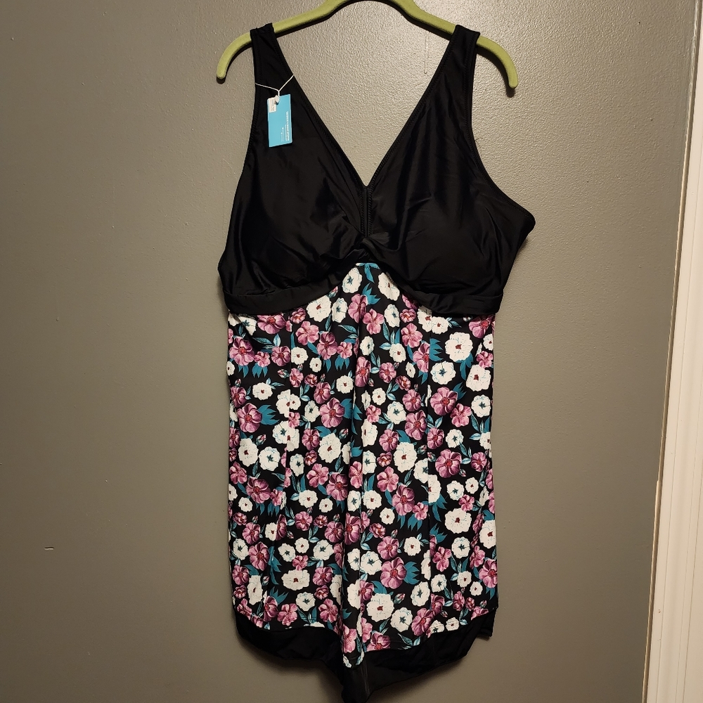 Summer Mae floral swim dress plus size 5X